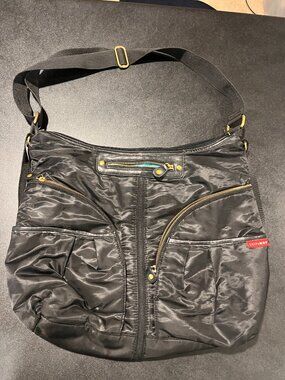 Skip Hop black diaper bag Cross body